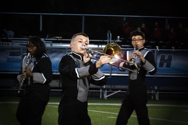 Meade High School Marching Band Performing